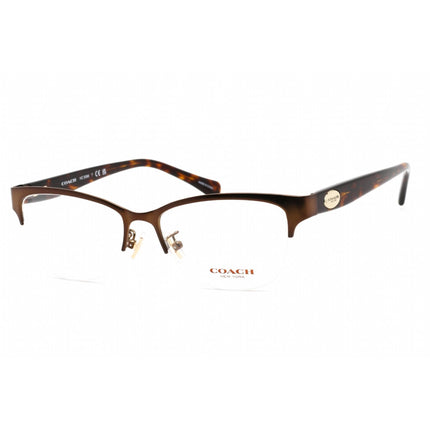 Coach Women's Eyeglasses - Clear Lens Brown Metal Cat Eye Shape Frame | HC5066 9155 ,