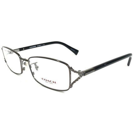 Coach Women's Eyeglasses - Dark Silver/Black Rectangular Frame | COACH 0HC5073 9017 ,