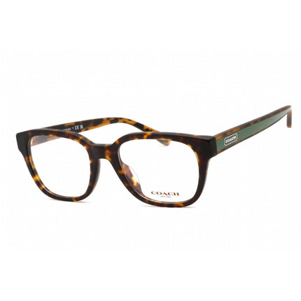Coach Women's Eyeglasses - Full Rim Square Dark Havana Plastic Frame | 0HC6190U 5120 ,
