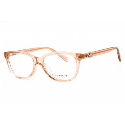 Coach Women's Eyeglasses - Full Rim Transparent Peach Plastic Frame | 0HC6155F 5561 ,