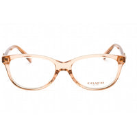 Coach Women's Eyeglasses - Full Rim Transparent Peach Plastic Frame | 0HC6155F 5561 ,