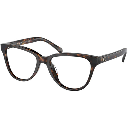 Coach Women's Eyeglasses - Havana Acetate Cat Eye Frame Fixed Nose Pad | 6202U 5120 ,