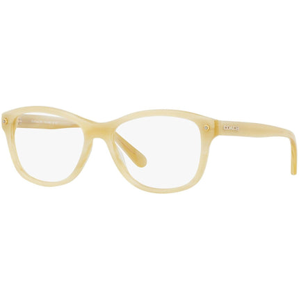 Coach Women's Eyeglasses - Ivory Horn Plastic Square Frame, 52 mm | COACH 0HC6095 5423 ,