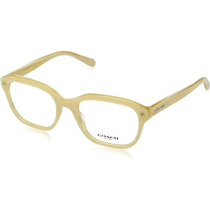 Coach Women's Eyeglasses - Ivory Horn Square Full Rim Frame | COACH 0HC6094 5423 ,