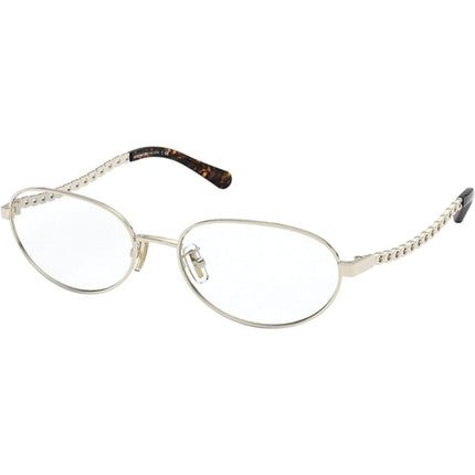 Coach Women's Eyeglasses - Light Gold Metal Oval Frame, 52 mm | COACH 0HC5114 9356 ,