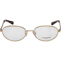 Coach Women's Eyeglasses - Light Gold Metal Oval Frame, 54 mm | COACH 0HC5114 9356 ,