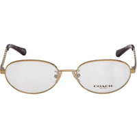 Coach Women's Eyeglasses - Light Gold Metal Oval Frame Demo Lens | COACH 0HC5114 9352 ,