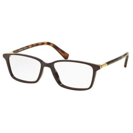 Coach Women's Eyeglasses - Purple/Dark Tortoise Rectangular Frame | 0HC6077 5335 ,