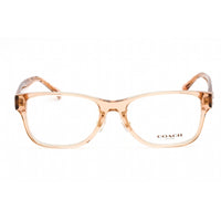 Coach Women's Eyeglasses - Rectangular Transparent Brown Plastic Frame | 0HC6208F 5561 ,