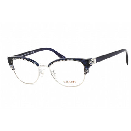 Coach Women's Eyeglasses - Shiny Silver/Blue Signature Cat Eye Frame | 0HC6195 5708 ,