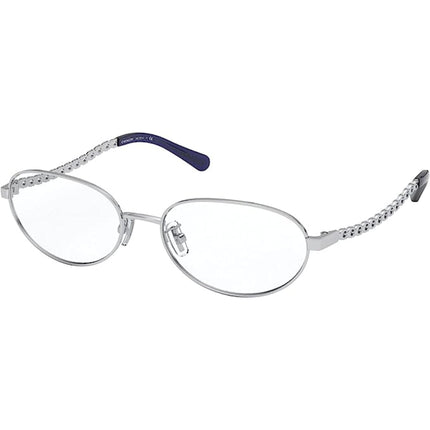 Coach Women's Eyeglasses - Silver Metal Oval Frame Demo Lens | COACH 0HC5114 9359 ,