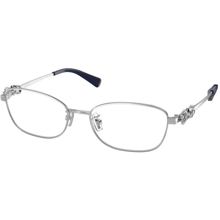 Coach Women's Eyeglasses - Silver Rectangular Full Rim Frame | COACH 0HC5118B 9359 ,