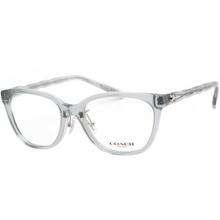 Coach Women's Eyeglasses - Transparent Blue Cat Eye Plastic Frame | 0HC6186F 5682 ,