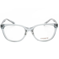Coach Women's Eyeglasses - Transparent Blue Cat Eye Plastic Frame | 0HC6186F 5682 ,