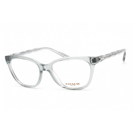 Coach Women's Eyeglasses - Transparent Blue Plastic Cat Eye Shape Frame | 0HC6186 5682 ,
