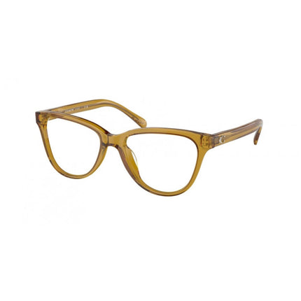 Coach Women's Eyeglasses - Transparent Honey Cat Eye Full Rim Frame | 6202U 5715 ,