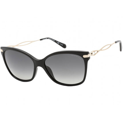 Coach Women's Sunglasses - Black and Gold Plastic and Metal Frame | 0HC8316 5002T3 ,
