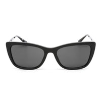 Coach Women's Sunglasses - Black and Silver Cat Eye Plastic Frame 0HC8257U 500287 ,