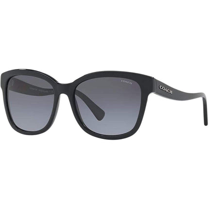 Coach Women's Sunglasses - Black Plastic Frame Grey Gradient Lens | 0HC8219 50021156 ,