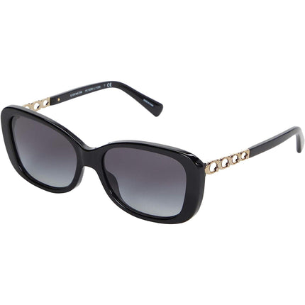 Coach Women's Sunglasses - Black Rectangular Plastic Frame | COACH 0HC8286 50028G ,