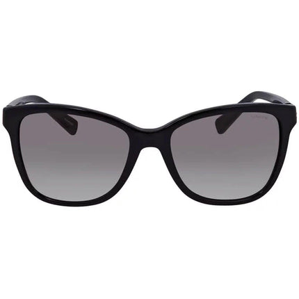 Coach Women's Sunglasses - Black Square Plastic Frame Smoke Lens | 0HC8187B 500211 ,