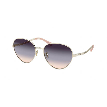 Coach Women's Sunglasses - Blue Pink Gradient Lens Oval Frame | 0HC7114 9005U756 ,