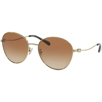 Coach Women's Sunglasses - Brown Gradient Lens Oval Shape Frame | 0HC7097B 90051359 ,