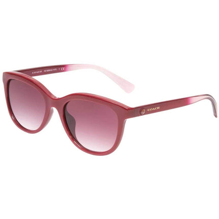 Coach Women's Sunglasses - Burgundy Gradient Lens Oval Frame | 0HC8285U 50318H56 ,