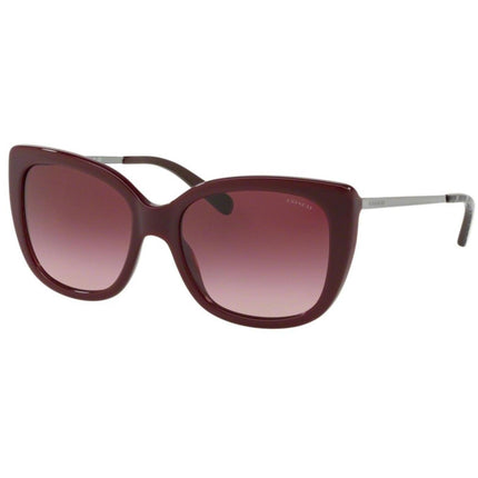 Coach Women's Sunglasses - Burgundy Gradient Lens Square Frame | 0HC8246F 55098H55 ,