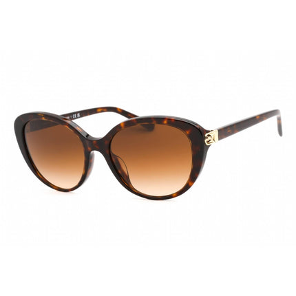 Coach Women's Sunglasses - Dark Havana Plastic Cat Eye Shape Frame | 0HC8348U 512074 ,