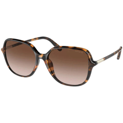 Coach Women's Sunglasses - Dark Tortoise Oversized Shaped Frame | 0HC8344U 51201355 ,