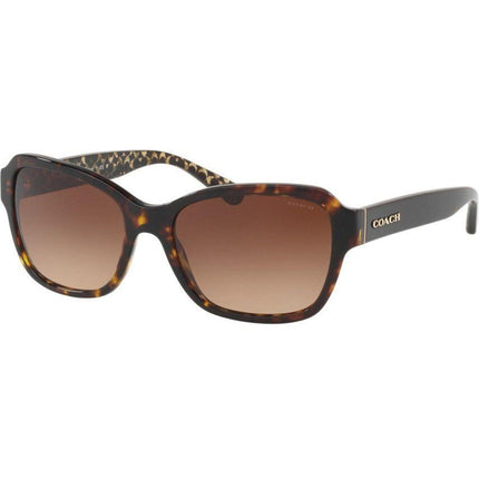 Coach Women's Sunglasses - Dark Tortoise Plastic Full Rim | COACH 0HC8232F 55071356 ,