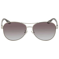 Coach Women's Sunglasses - Full Rim Black and Silver Pilot Frame | 0HC7115 90018G ,