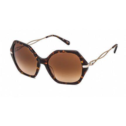 Coach Women's Sunglasses - Full Rim Dark Tortoise Round Shape Frame | 0HC8315 512074 ,