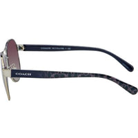 Coach Women's Sunglasses - Full Rim Silver/Dark Blue Metal Frame | 0HC7115 90016I59 ,