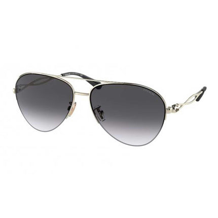Coach Women's Sunglasses - Gradient Lens Light Gold Black Metal Frame | 0HC7124 90058G ,