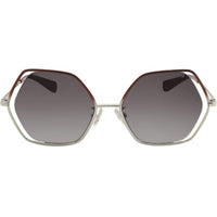 Coach Women's Sunglasses - Metal Frame Grey Gradient Lens | COACH 0HC7109 93418G53 ,