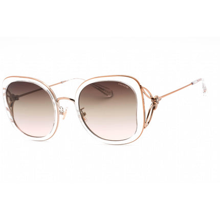 Coach Women's Sunglasses - Rectangular Frame Grey Pink Gradient Lens | 0HC7153B 5111U8 ,
