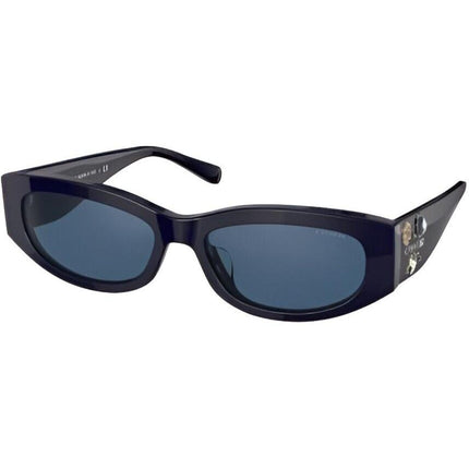Coach Women's Sunglasses - Solid Navy Full Rim Oval Frame | COACH 0HC8302B 548055 ,