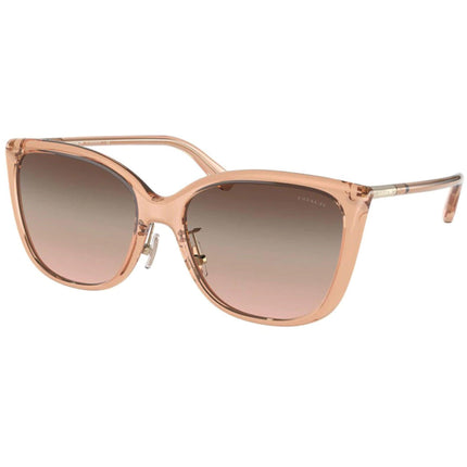Coach Women's Sunglasses - Transparent Champagne Plastic Frame | 0HC8345 55619L57 ,