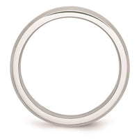 Cobalt Beveled Edge Satin 6mm Band ,