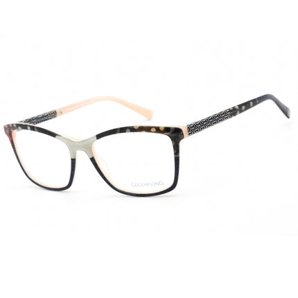 Coco Song Men's Eyeglasses - Clear Lens Multicolor Cat Eye Shape Frame | CV192 03-09 ,