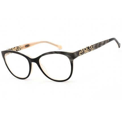 Coco Song Unisex Eyeglasses - Black/Grey Cat Eye Shape Plastic Frame | CV169 01-09 ,