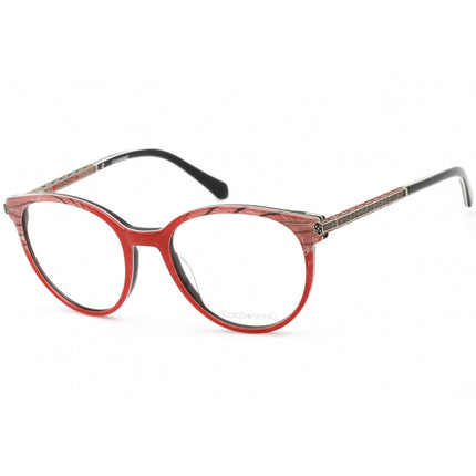 Coco Song Unisex Eyeglasses - Clear Lens Full Rim Red/Black/Gold Frame | CV182 03-09 ,