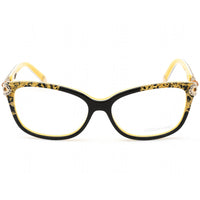 Coco Song Women's Eyeglasses - Black and Yellow Cat Eye Plastic Frame | CV092 02-09 ,
