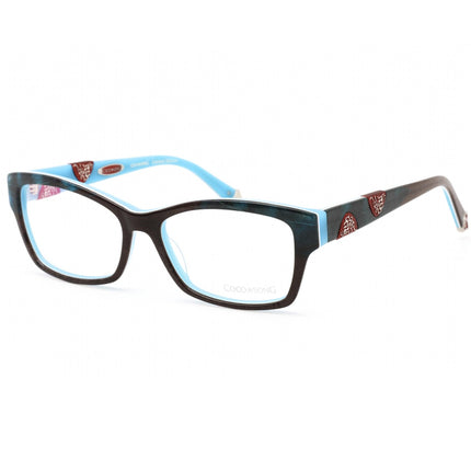 Coco Song Women's Eyeglasses - Brown and Light Blue Rectangular Frame | CV088 03-09 ,