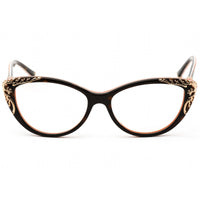 Coco Song Women's Eyeglasses - Full Rim Brown/Red/Teal Cat Eye Frame | CV093 04-09 ,