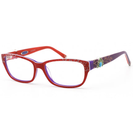 Coco Song Women's Eyeglasses - Red/Violet Rectangular Plastic Frame | CV109 01-09 ,