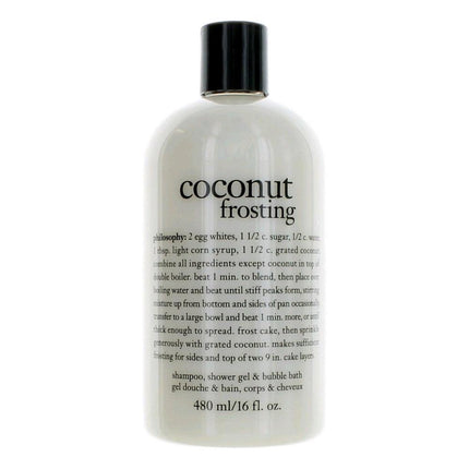 Coconut Frosting by Philosophy, 16 oz Shampoo, Shower Gel & Bubble Bath for Unisex ,