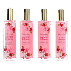 Coconut Hibiscus by Bodycology, 4 Pack 8 oz Fragrance Mist for Women